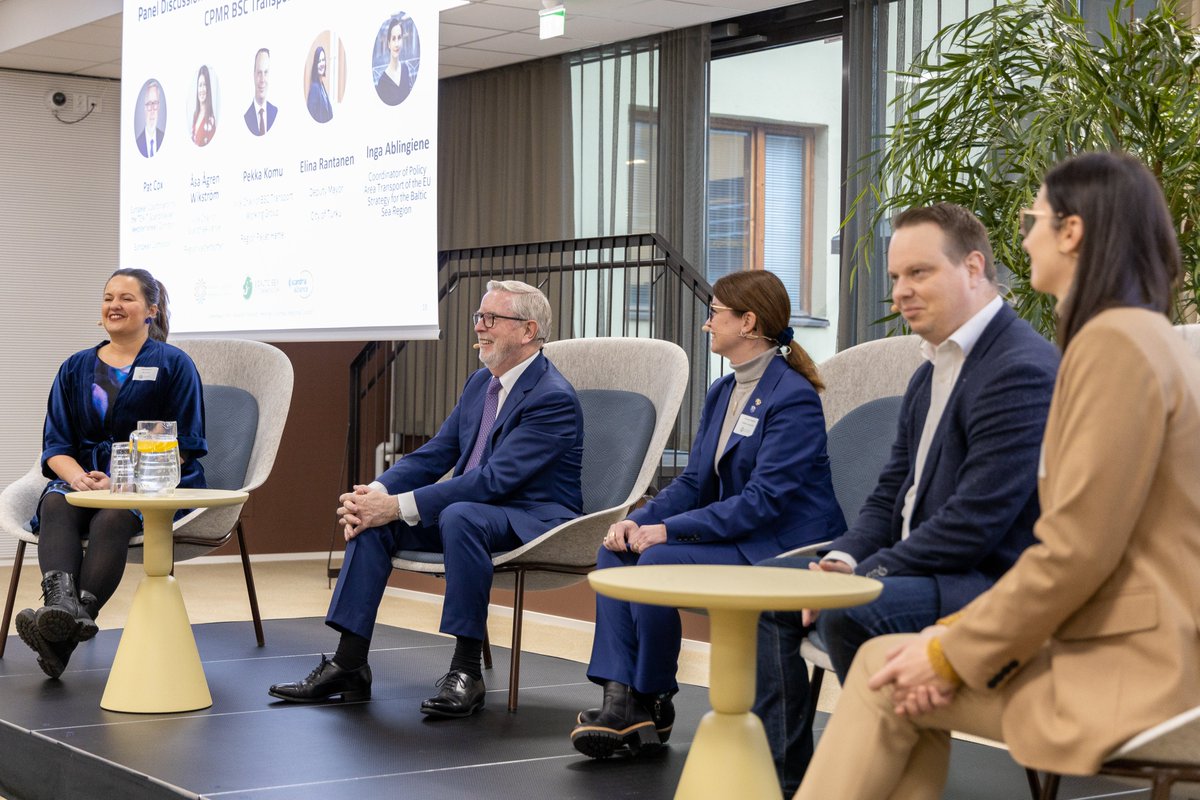 ScandriaAll's tweet photo. In a joint resolution, #ScandriaAlliance and @CPMR_BSC call for strengthening the #resilience of the transport system in light of a new geopolitical context. Thanks to @Uudenmaanliitto for hosting our successful conference.
Read more &amp; get the resolution: https://t.co/swpulirlao https://t.co/s5pa7OH9dC