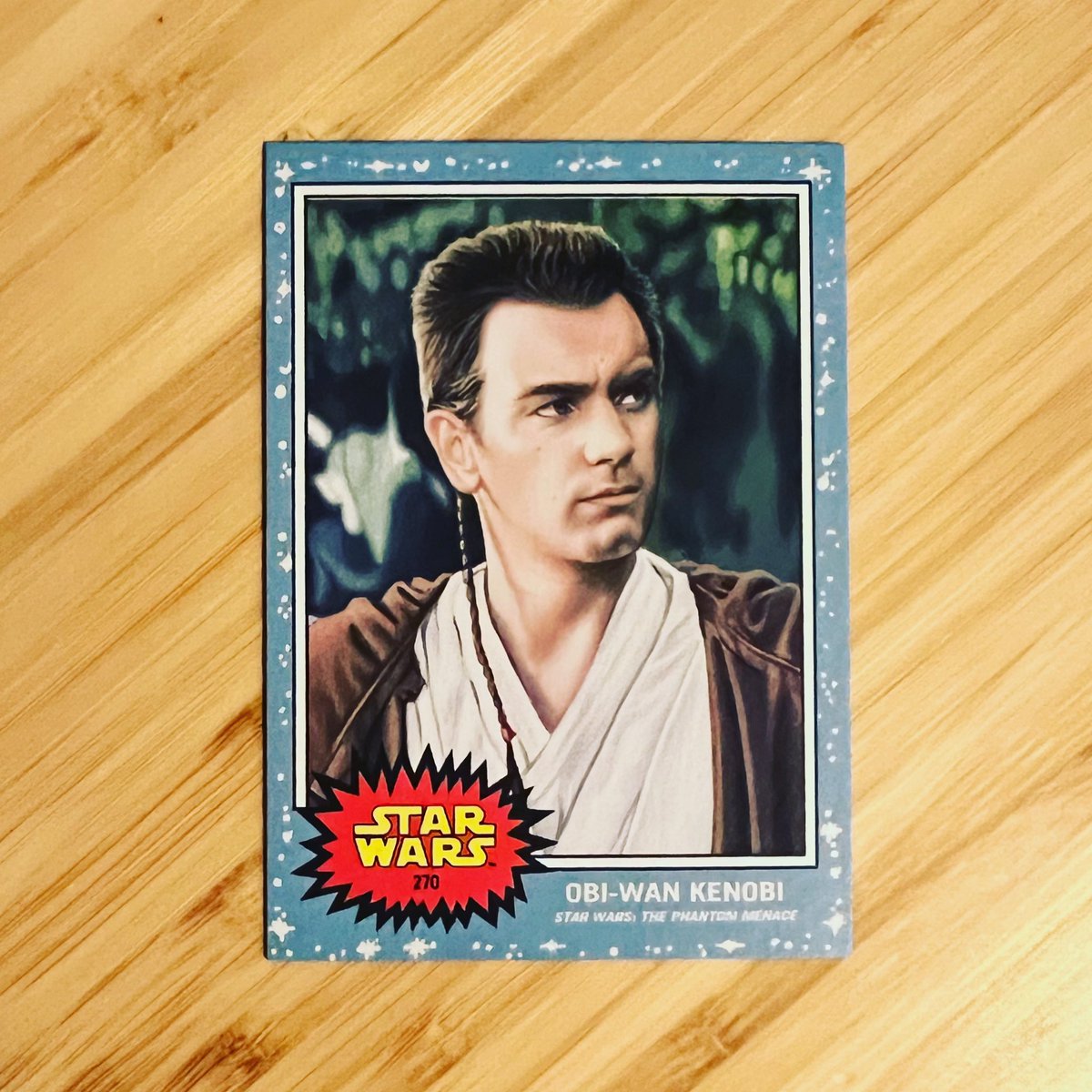 OnaimCollection's tweet image. 2022 Topps Star Wars Living Set Card 270 Obi-wan Kenobi The Phantom Menace #StarWars #ThePhantomMenace