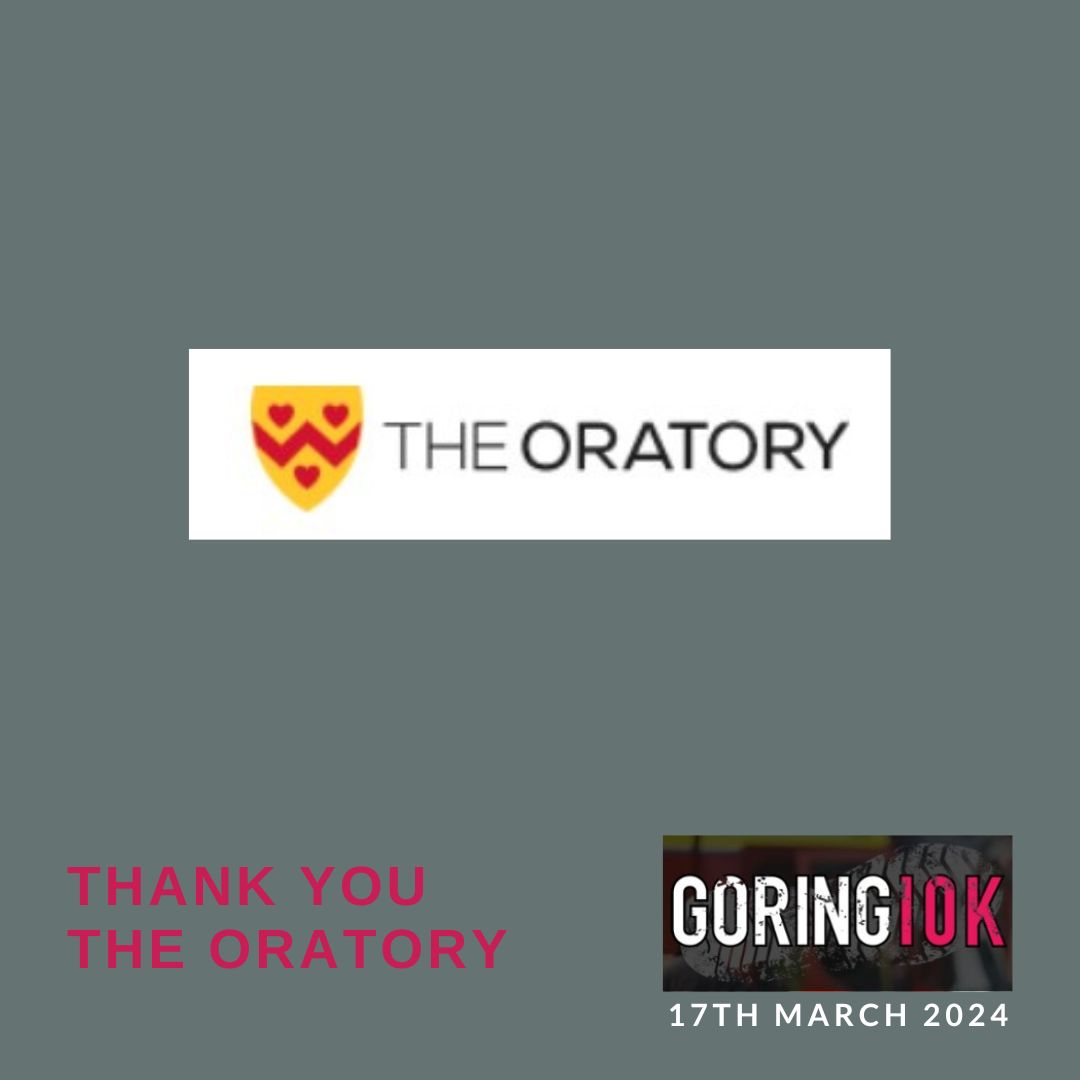 Our next sponsor spotlight - thank you to The Oratory School for supporting the Goring 10k. The Oratory has been providing an exceptional education to children for over 160-years. We love collaborating with schools locally, swimming at the Oratory is a highlight for our pupils.🙏