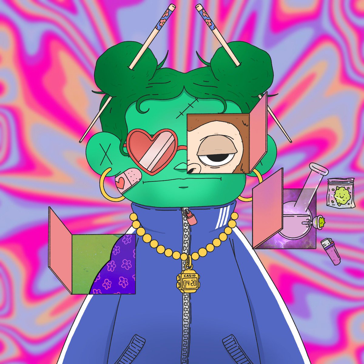 <a href="/betty_nft/">BETTY</a> <a href="/Deadfellaz/">Deadfellaz</a> the one i like the most will always be mine.

we needed a drummer for <a href="/theperrisband/">THE PERRiS🎸</a> and we wanted her to look iconic and badass, so we could develop her character further.

🧟‍♂️🖤🥁