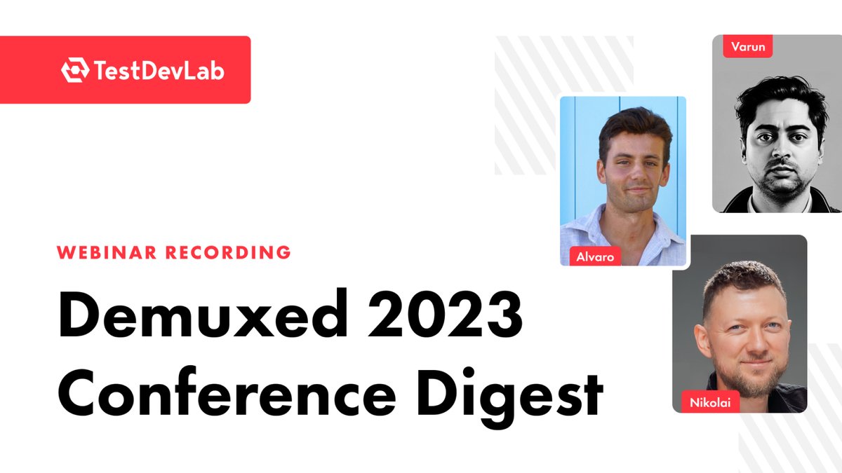TestDevLab's tweet image. 🎥 Did you miss our webinar? Dive into the heart of audio/video innovation, capturing all the key insights and highlights from the Demuxed 2023 conference. Whether you're a professional in the field or an enthusiast, this webinar is for you!
youtube.com/watch?v=4J6XqW…