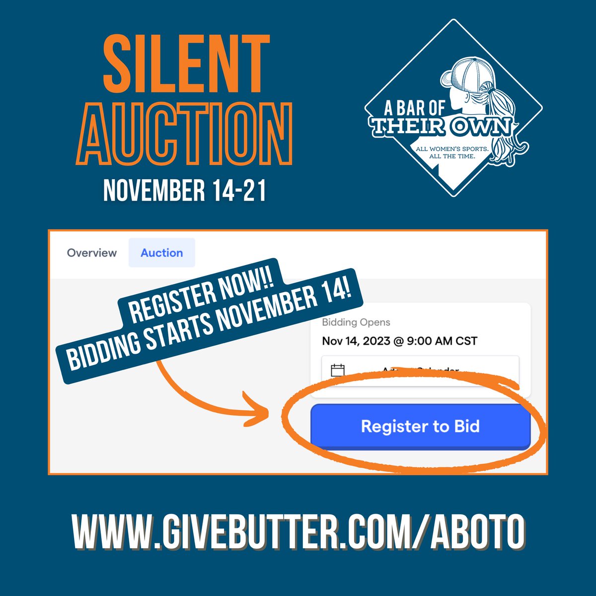 🗣️We can’t hold it in anymore!🗣️ We are pumped to announce we are hosting an online silent auction Nov. 14-21 with 40+ *incredible* items (and more coming!). Visit givebutter.com/aboto to register to bid and start checking out the goods! 👀