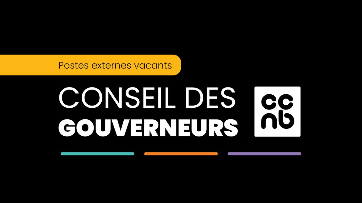 APPEL DE CANDIDATURES : Conseil des gouverneurs du CCNB
Le CCNB est la recherche de leaders intéressés à siéger à son Conseil des gouverneurs. C’est l’occasion de contribuer à la gouvernance, mais aussi au développement du CCNB comme institution phare de notre communauté. (1/2)