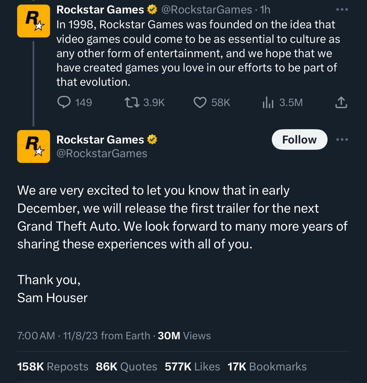 A Mysterious Twitter Account Started Sharing GTA 6 Videos: Rockstar  Showered Royalties!, by Technopixel, Oct, 2023