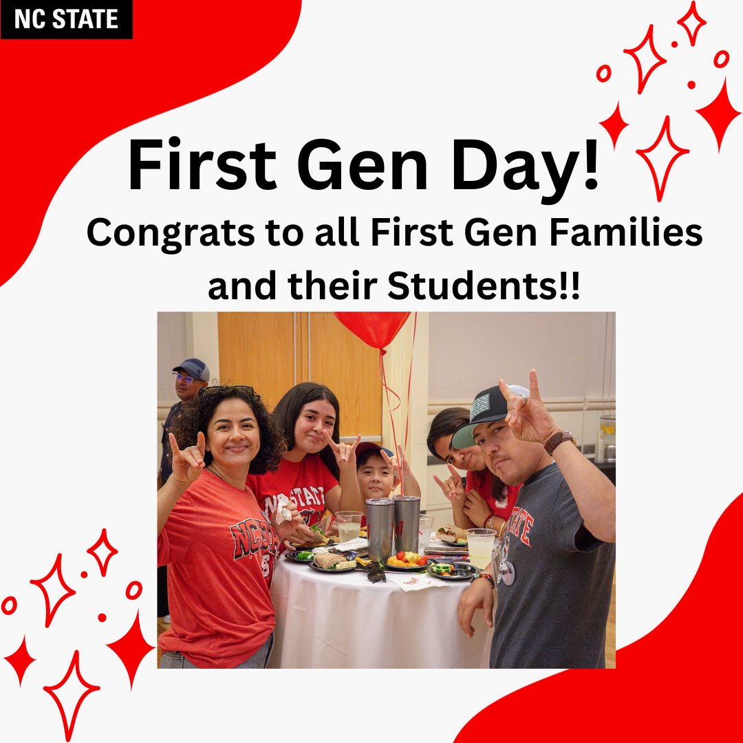 NC State PFS (@ncstatepfs) on Twitter photo Happy First-Generation College Day! Here at NC State, First in the Pack is an initiative to connect first-generation students with campus resources. Join us to celebrate first-generation students and families!
To learn more, follow the link!
go.ncsu.edu/first_in_the_p…
#PA_Madison Happy First-Generation College Day! Here at NC State, First in the Pack is an initiative to connect first-generation students with campus resources. Join us to celebrate first-generation students and families!
To learn more, follow the link!
go.ncsu.edu/first_in_the_p…
#PA_Madison