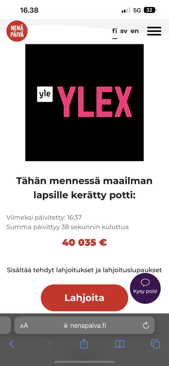 Nenapaiva_FI's tweet photo. YleX:n #Naurumaraton on kerännyt Nenäpäivälle jo yli 40 000 euroa! 😯
Meno on kuin moukarihäkissä. Studiossa @vikidilaati0 ja @kopikallio.
Mahtava meininki!
📻 Kuuntele: https://t.co/UnIaJtMhZX
💰Lahjoita: https://t.co/uu0zaIB8Xv
@YleX @yleareena @Yleisradio #Nenäpäivä https://t.co/50hDScVnj2