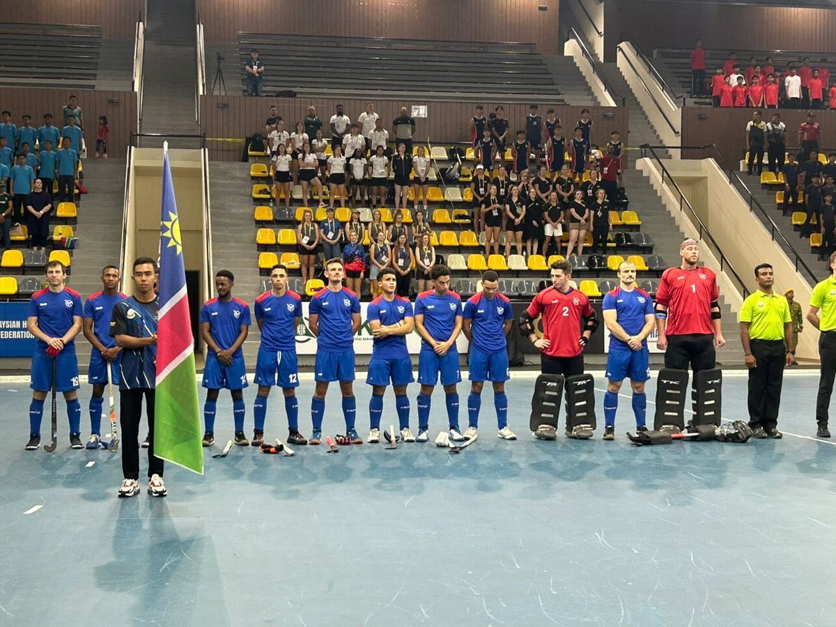 AfricaFactsZone's tweet image. Namibia Men's Indoor Hockey Team beat Hong Kong 22-0, Malaysia 7-5 and New Zealand 3-2 at the Sultan Nazrin Shah Cup in Malaysia.

They have only lost 3-5 to South Africa so far in the tournament.