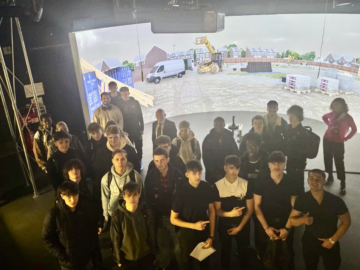 Civil engineering students are having their annual visit to <a href="/covcampus/">Coventry University</a> today, using their state of the art facilities including this amazing simulator to conduct some industry-related scenarios.
