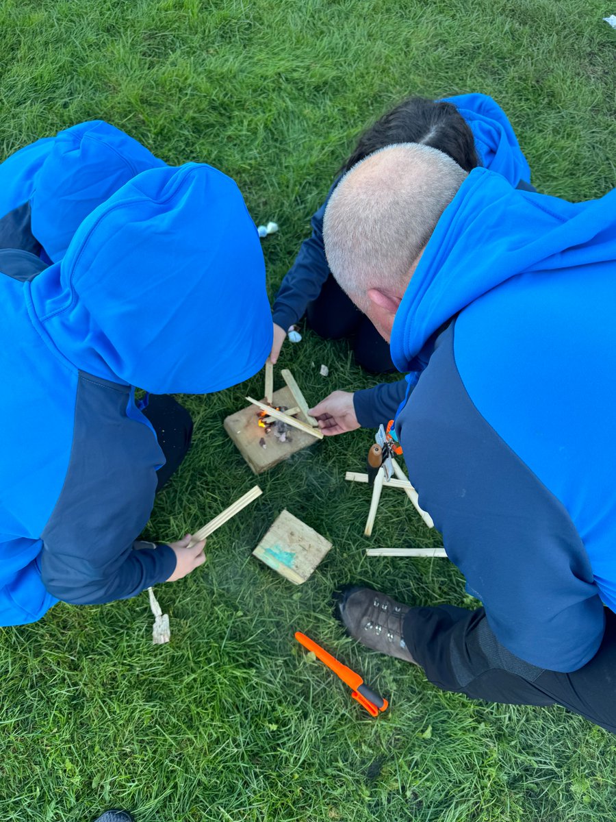 MedenSchool's tweet photo. Meden Forest School
As part of their Forest School lesson in PE this week, Y8 girls have been learning how to light fires with flint &amp; steels &amp; how to safely extinguish them once lit. Students were fully engaged &amp; enjoyed the experience. #aspiration #excellence #achieve https://t.co/8Sx8zWzYDB