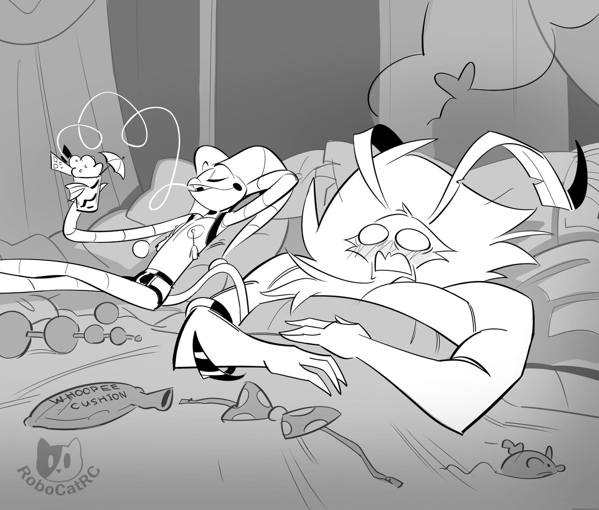 RoboCatRC's tweet image. That's sweet 😇
But I'm pulling an Uno Reverse Card 😈❤️

#helluvaboss #fizzarolli #asmodeus #fizzarozzie