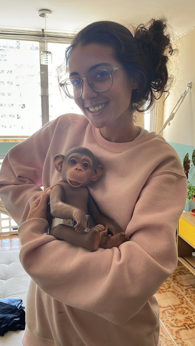 _anatriz's tweet photo. minha amiga: eu gosto de macacos

eu: nao diga mais nada

comprei um macaco bebe p ela https://t.co/VPBkfA2lv3