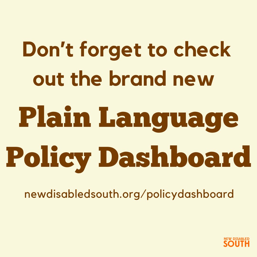 DisabledSouth's tweet image. Have you checked out the dashboard yet? This new tool translates complex bills into plain language, making them easier to read and understand. We&apos;re so proud of this project! newdisabledsouth.org/policydashboard