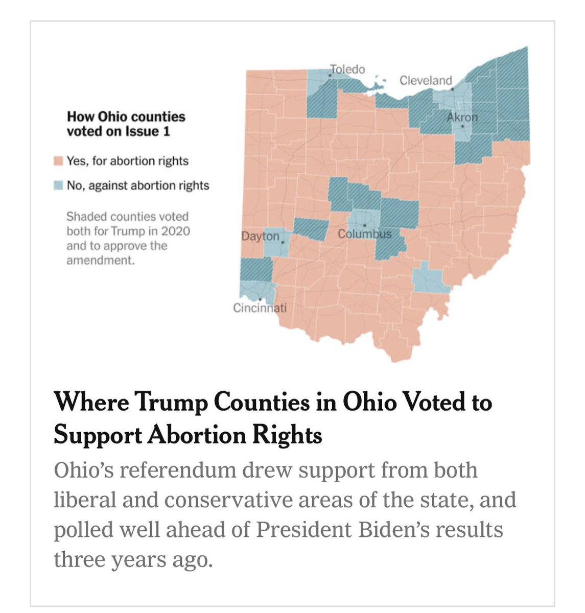 dballard's tweet photo. Yo, @nytimes, care to correct this infographic where the “yes” and the “no” votes are labeled opposite to the reality? You have the correct information on the linked article, but come on. For the price of my subscription, I’d expect at least some basic editing standards. https://t.co/jxuA3ZXnVH