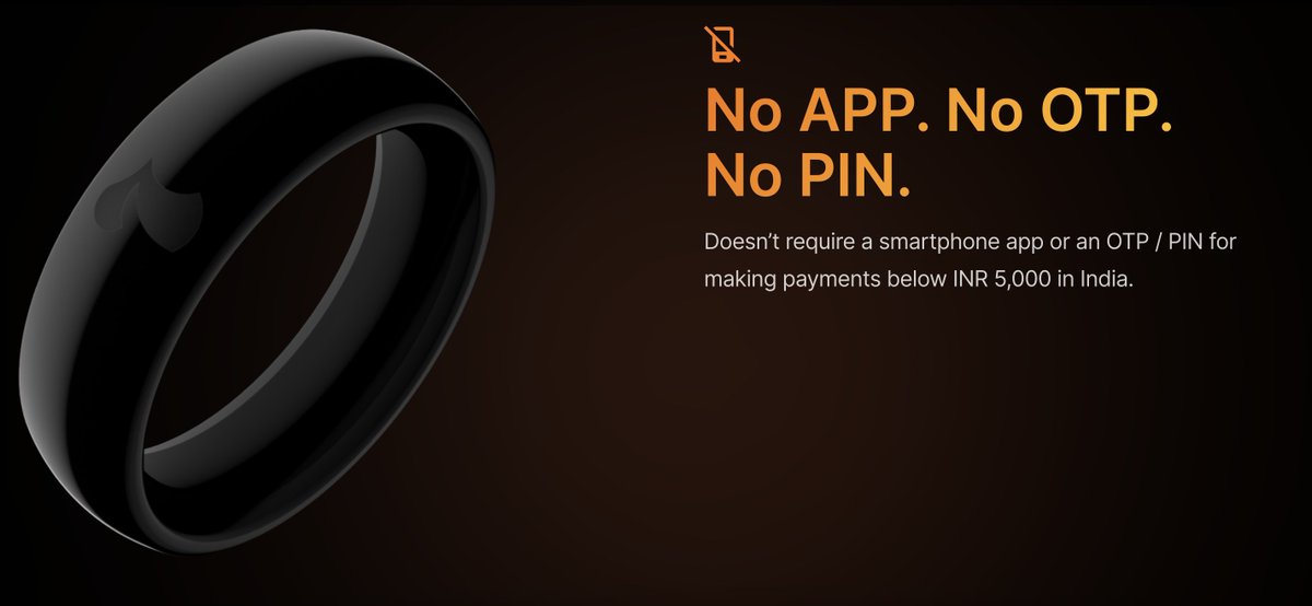 stufflistings's tweet photo. This is the 7 Ring, India's first contactless payment wearable ring. Costs ₹7,000.
#7ring https://t.co/42j0o0bNcj