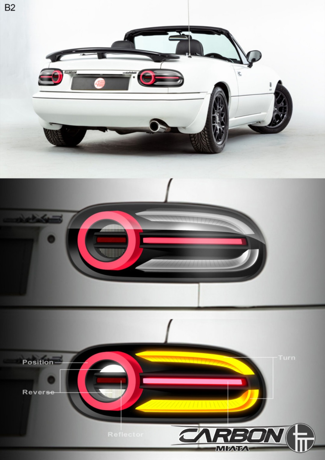 Na miata 2024 led tail lights