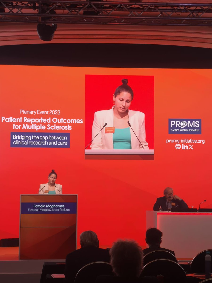 Global PROMS Initiative (@promsinitiative) on Twitter photo We thank the colleagues from <a href="/eumsplatform/">European MS Platform</a> and the speaker Patricia Moghames for sharing their experience of the Impact of Multiple Sclerosis Symptoms (IMSS) Survey! We thank the colleagues from <a href="/eumsplatform/">European MS Platform</a> and the speaker Patricia Moghames for sharing their experience of the Impact of Multiple Sclerosis Symptoms (IMSS) Survey!
