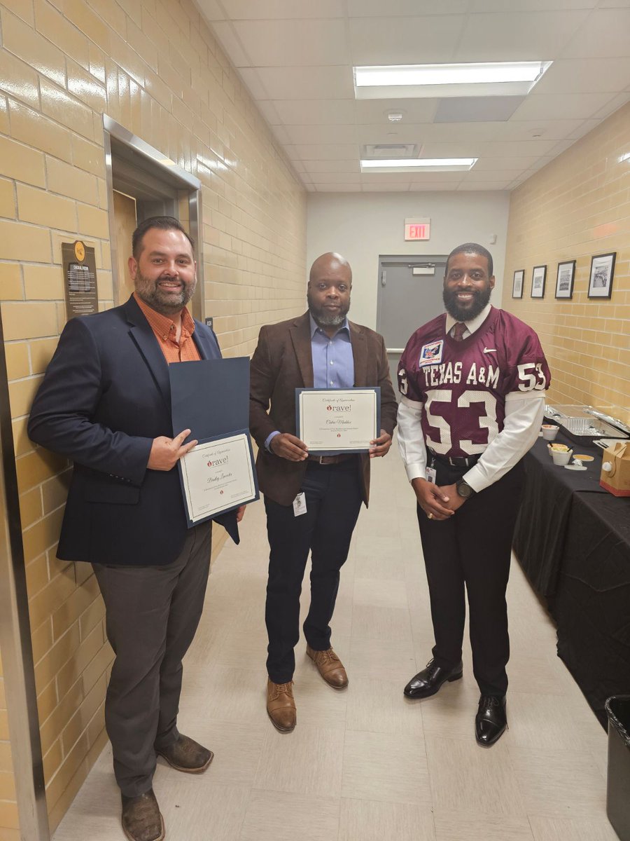 Congrats, Mr. Maddox and Mr. Lancaster on receiving Rave Awards. Great job!!! <a href="/BMSBears/">Bailey Middle School</a> <a href="/Covington_Colts/">Covington MS</a>