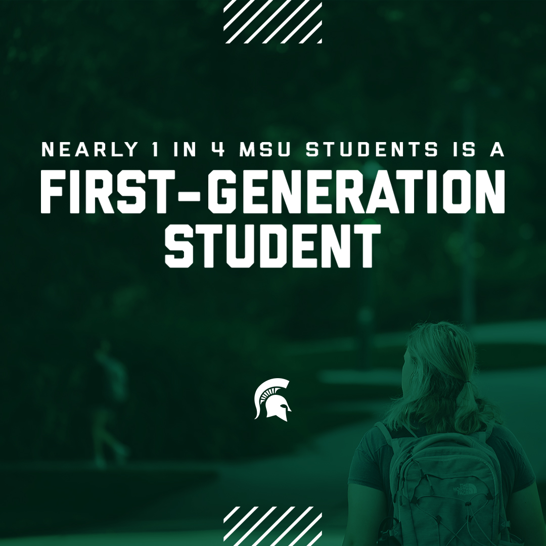 Today is National First-Generation Celebration Day. Proud to be home to so many incredible first-generation Spartans.