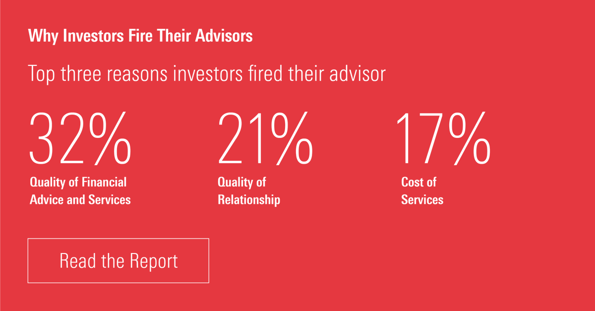 Clients fired their advisors for various reasons beyond just financial considerations, suggesting that solely focusing on cost and returns may not capture the full picture.

Read more on our blog: spr.ly/6017uqg3z

#financinaladvisor #financialplanning