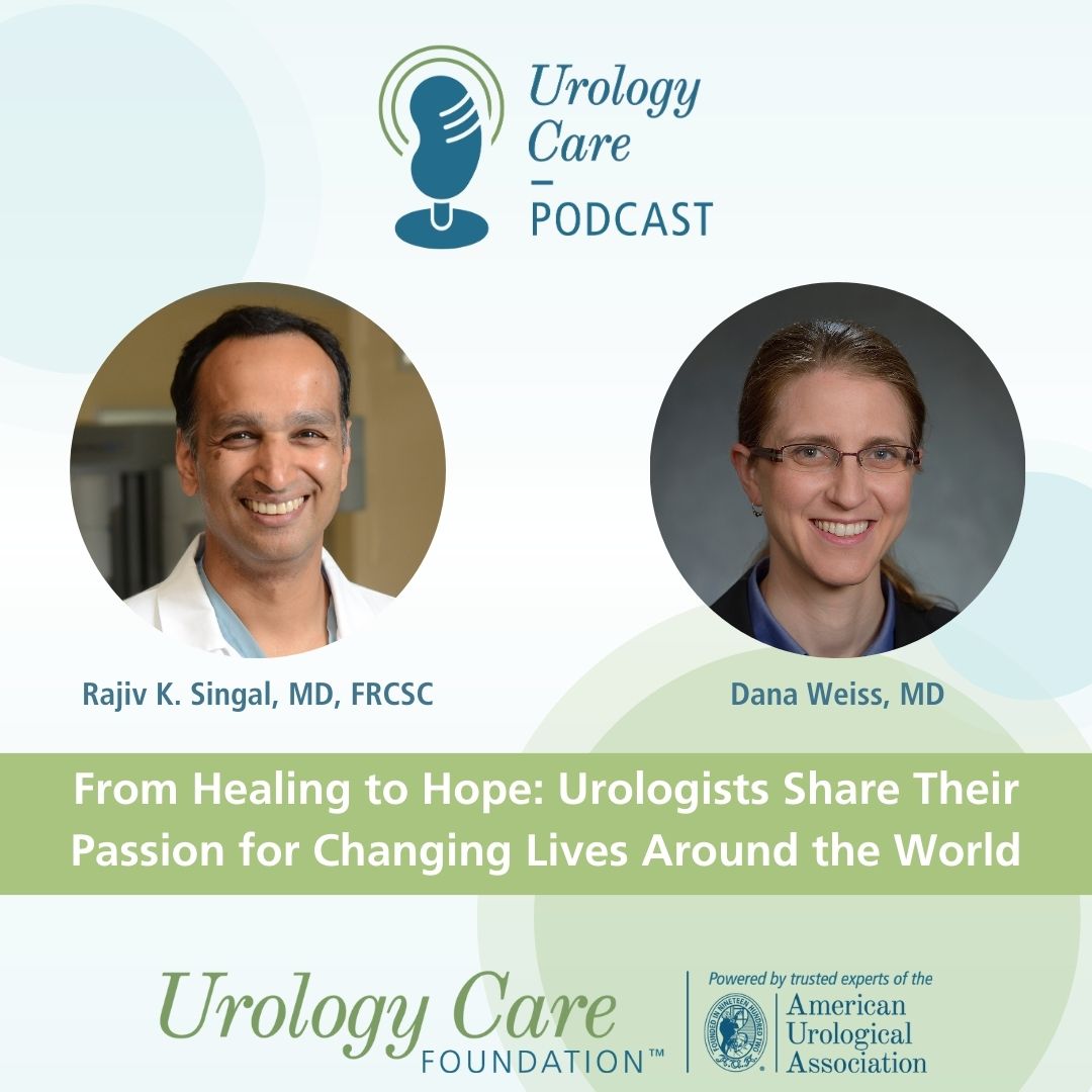 NEW PODCAST COMING TOMORROW: Don't miss a new episode with <a href="/DrRKSingal/">Dr Rajiv K Singal 🇨🇦</a> and Dr. Dana Weiss as they talk about their humanitarian work in urology. Follow The Urology Care Podcast on Spotify, SoundCloud or iTunes to know when the episode drops. Podcast page: bit.ly/3ssUNaK