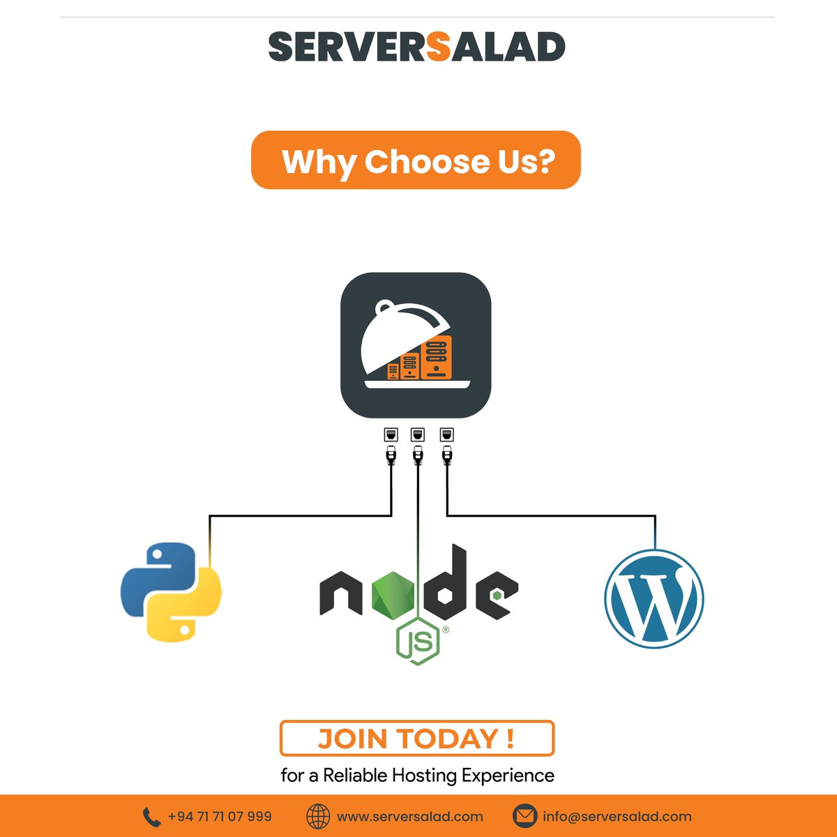 serversalad's tweet photo. Did you know that Server Salad has integrated support for Python, WordPress, and Node.js?

🌐 Contact us for reliable shared hosting:
info@serversalad.com
+94 71 71 07 999
https://t.co/PuN0Xvc6V4
#SharedHosting #GenuineLicenses #cPanel #ReliableHosting #Serversalad https://t.co/Ey7rMNFmTC