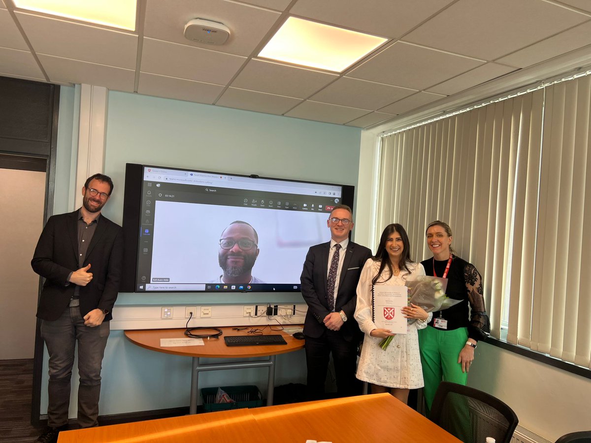 ryanfdonnelly's tweet photo. Congratulations to Rand Ghanma from our Group, who has successfully defended her PhD thesis. Thank you to Dr @dr_kasareaddo &amp; Dr @enekolarraneta for examining &amp; Dr @fiona_hughes01 for chairing.  Well done Rand!  @pharmacyatQUB @CRS_FG_SkinMuco @CRS_FG_NANO @APS_PharmSci #lovequb https://t.co/pSMytRfwXx
