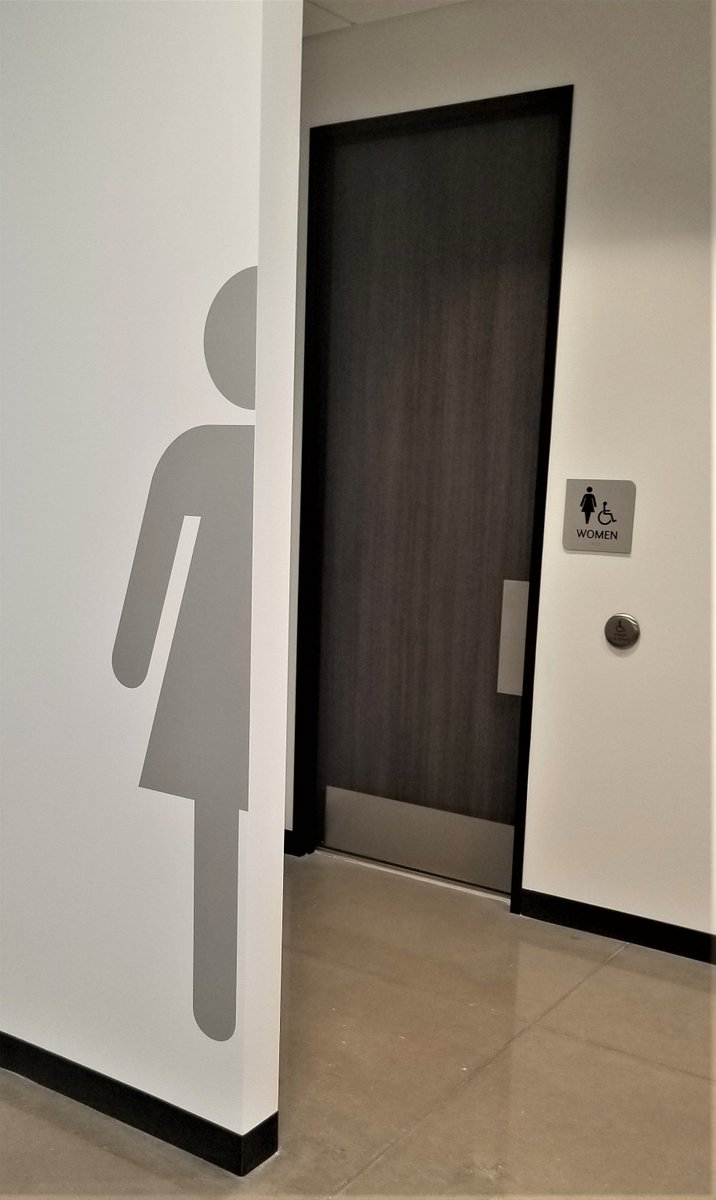 Ensuring accessibility for all – our latest signs featuring the universal symbol for a women's bathroom, including a handicapped stall. 

#accessibility #businesssigns #signmaker #signshop #adasigns #businesssigncompany #bathroomgraphics #custombathroomsigns #customgraphics