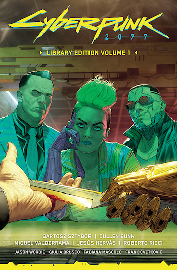 ComicCrusaders's tweet photo. #ComicBookReview: Cyberpunk 2077 Library Edition Volume 1 by Various from @DarkHorseComics / @CDPROJEKTRED. #Review by #DavidHoward (@NemesisFC2) #SCORE: 5/5. #indie #comics #comicbooks https://t.co/mftvQABcNV https://t.co/YBtrxF3QyA