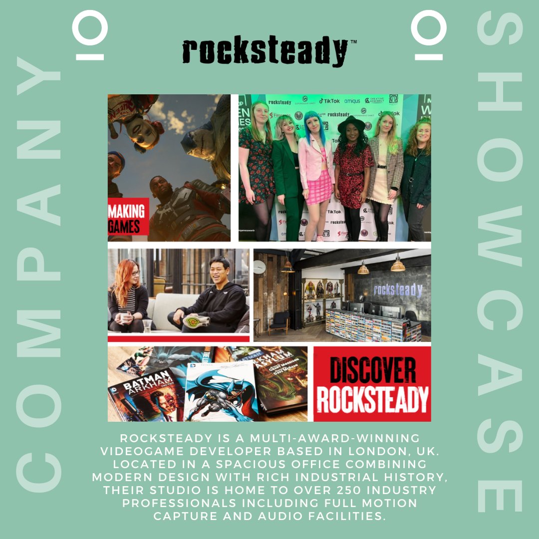 SheCanCodeHQ's tweet image. @RocksteadyGames is a multi-award-winning #videogamedeveloper based in London. Their studio is home to over 250 industry professionals including full motion capture & audio facilities💛
Learn more: shorturl.at/ptwGO