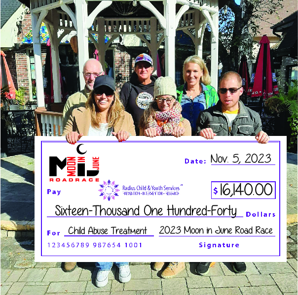 RadiusChild_Yth's tweet photo. Thank you to everyone involved in the Moon in June Road Race!
The amazing MiJ committee, sponsors and participants raised over $16,000 for Radius to help children and youth on their healing journey.
#MiJ2023 #MiJ #MoonInJune #RunForRadius #CharityRun #Grateful https://t.co/tU6lf2w9sZ