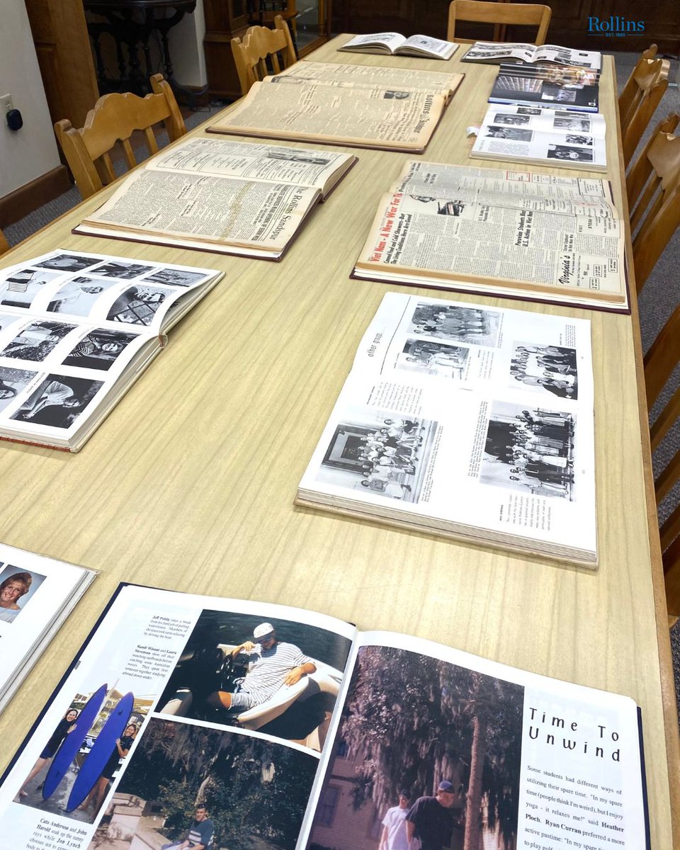 We were happy to see everyone at our Open House last week! For those who missed it, here's a small sampling of past #RollinsLife from our collections!
Photos by Taylor Ingrassia '24
#RollinsHistory #RollinsCollege