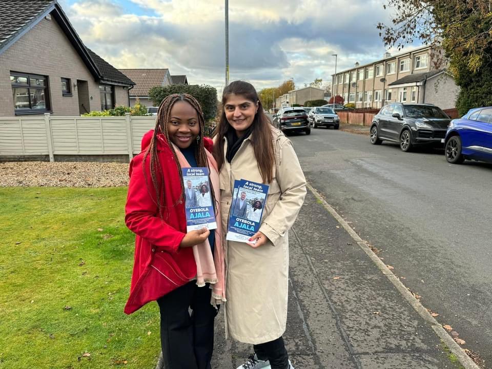 Women2Win Scotland ππ€π (@w2wscotland) on Twitter photo Great to see <a href="/PamGosalMSP/">Dr Pam Gosal MBE MSP</a>
<a href="/CraigWHoy1/">Craig Hoy MSP</a> <a href="/MGallacherMSP/">Meghan Gallacher MSP</a> out campaigning for Oyebola Ajala π π³οΈVote Oyebola for Cllr in North Lanarkshire on 16 Nov. <a href="/ScotTories/">Scottish Conservatives</a> <a href="/cwowomen/">Conservative Women</a> @Wome2Win #askhertostand Great to see <a href="/PamGosalMSP/">Dr Pam Gosal MBE MSP</a>
<a href="/CraigWHoy1/">Craig Hoy MSP</a> <a href="/MGallacherMSP/">Meghan Gallacher MSP</a> out campaigning for Oyebola Ajala π π³οΈVote Oyebola for Cllr in North Lanarkshire on 16 Nov. <a href="/ScotTories/">Scottish Conservatives</a> <a href="/cwowomen/">Conservative Women</a> @Wome2Win #askhertostand