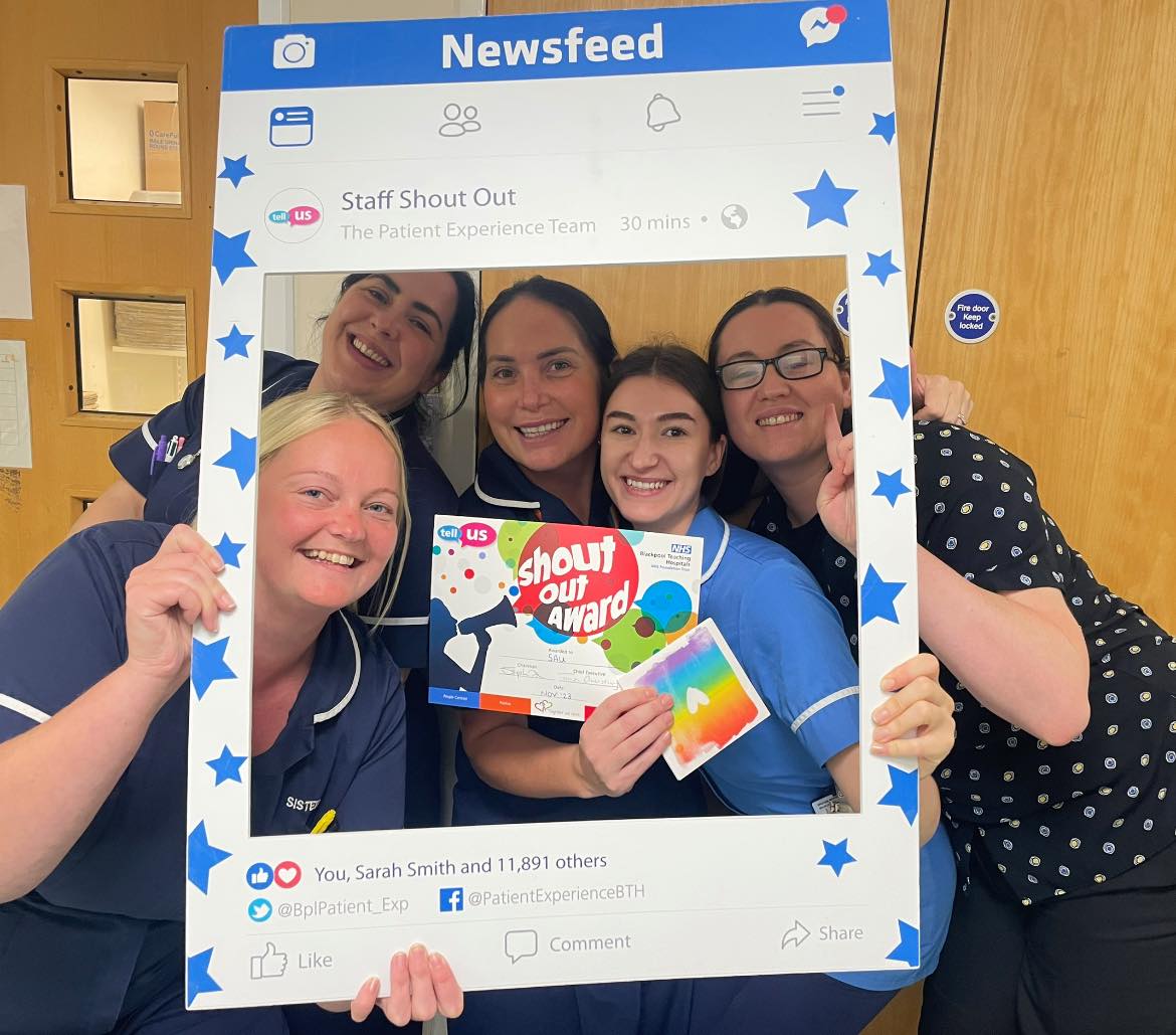 Huge congratulations to SAU who won our #StaffShoutOutAward 📷 @Blackpoolhosp
#SafeCaringRespectful #CakeToCelebrate