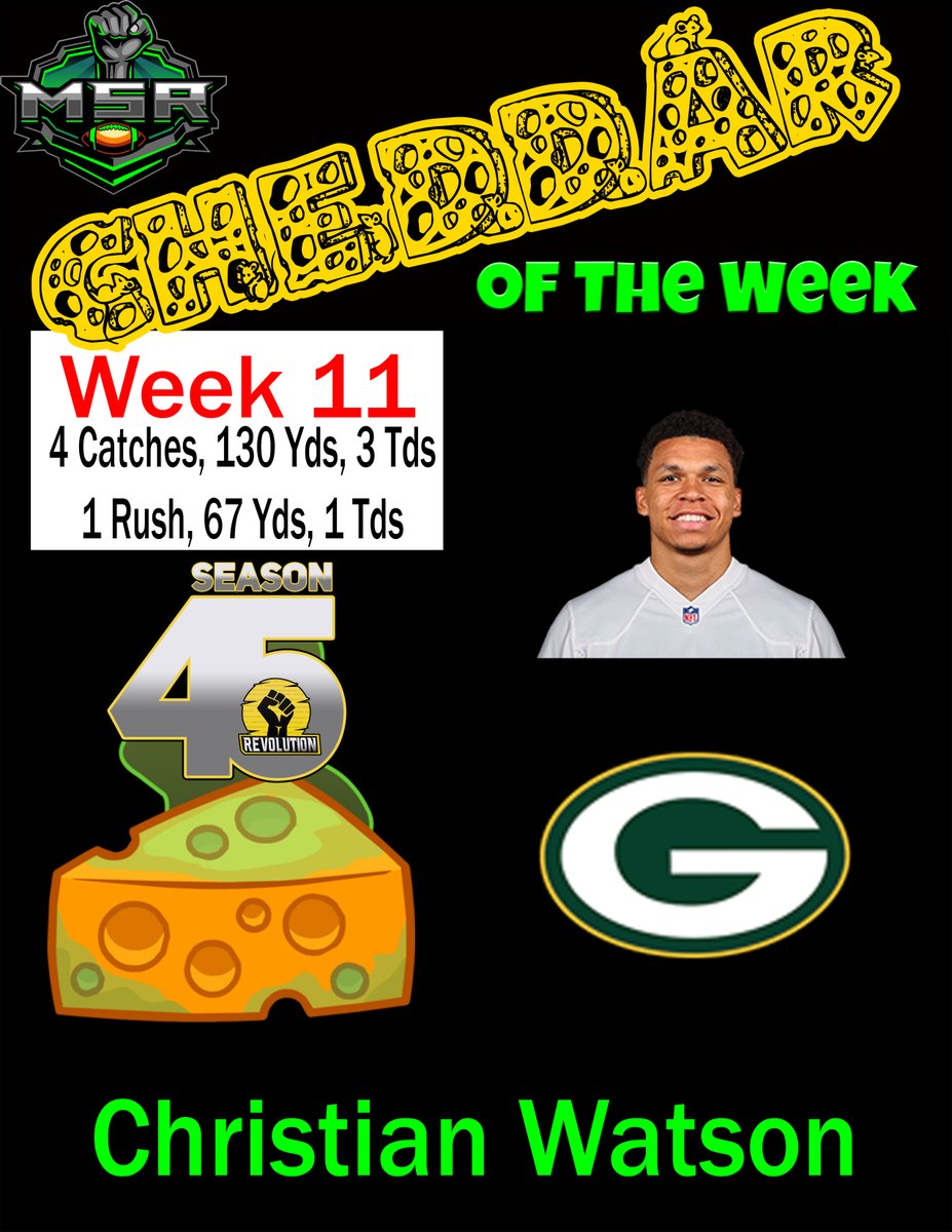 CheddarWeek's tweet photo. We have a Receiving Duo Dominating with tons of Cheddar in Weeks 11 and 12! @MSRLeague @MSRSticks https://t.co/glqsPIpcTy