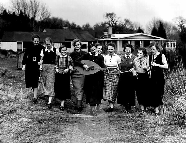 In April 1937, girl members of the Hitler Youth Movement attended an annual camp at Godshill near Fordingbridge in the New Forest. 

The event was to help promote Anglo-German friendship, with English girls attending the reverse trip in Germany.