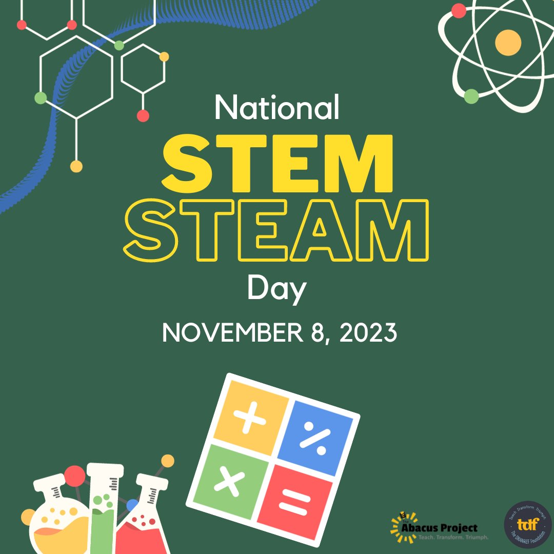 "The best way to predict the future is to invent it." - Alan Kay

#NationalStemSteamDay #Stem #Steam #TDF #TheAbacusProject
