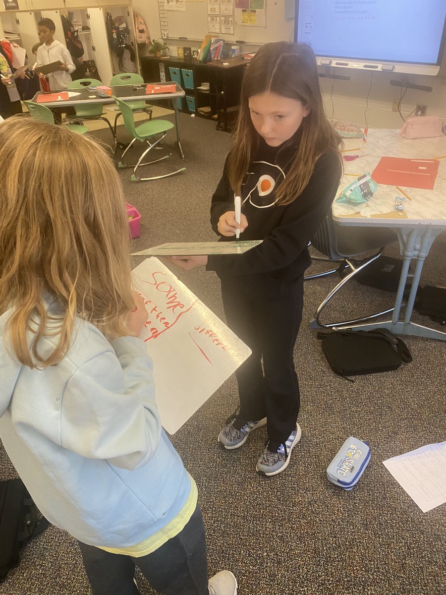 Gallery walk &amp; talk after creating purposeful area models to introduce prime and composite today