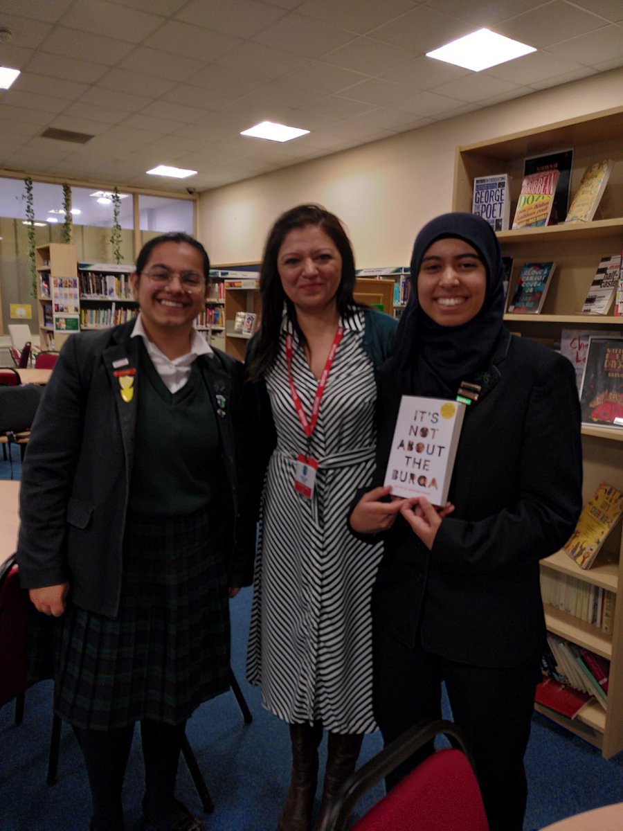 We have had a wonderful day during  this parliament week. hearing from @sufiyaahmed about her books, history, politics and lots more! Year 7, 8 and sixth form all had sessions. A fascinating time and lots of books bought. Thanks Sufiya!  #Inspiring #SharedHistory