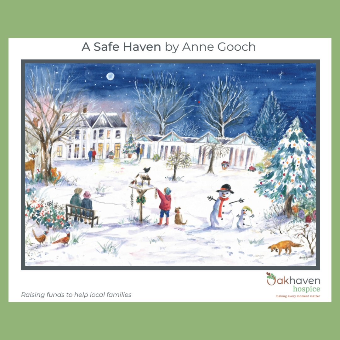 Our 1000-piece jigsaw features Oakhaven Hospice in winter, an original watercolour painting by Anne Gooch. This limited-edition jigsaw costs £20 and makes a perfect Christmas gift - all proceeds go to Oakhaven. Buy online: oakhavenhospice.co.uk/jigsaw #christmasgift #christmasjigsaw
