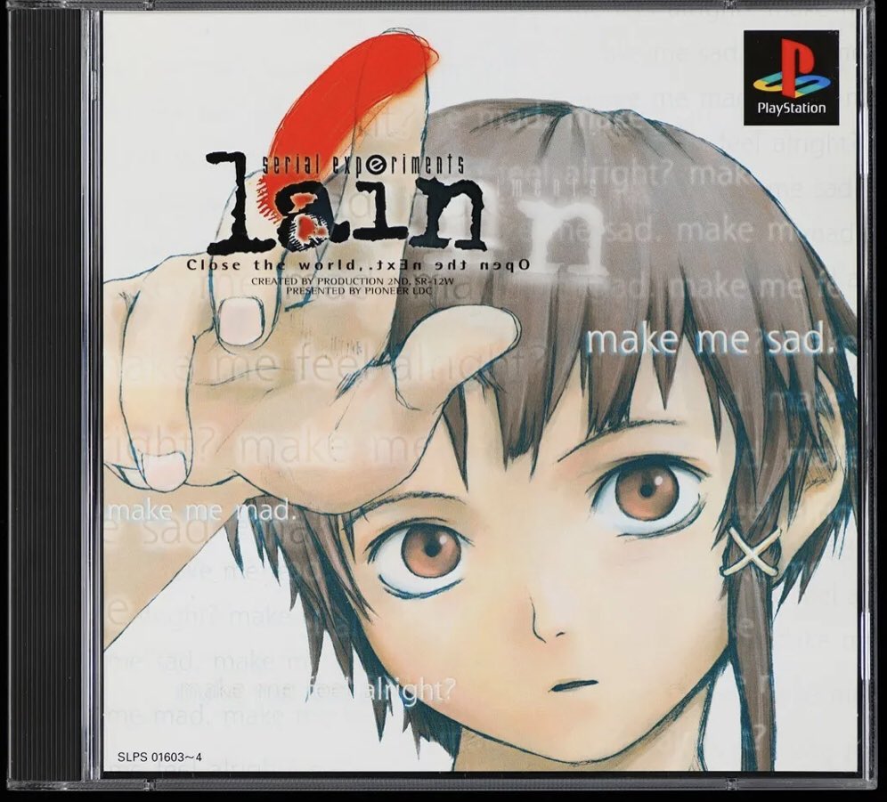 _HDD's tweet photo. ‘Serial Experiments Lain’ playstation game (1998) https://t.co/oBhgxTxiiw