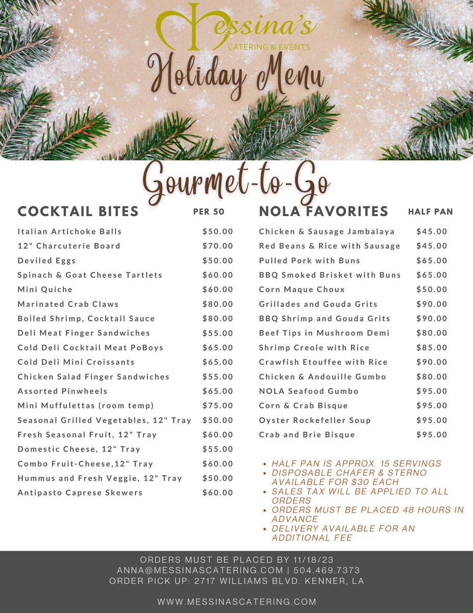 Messina's Catering tweet media