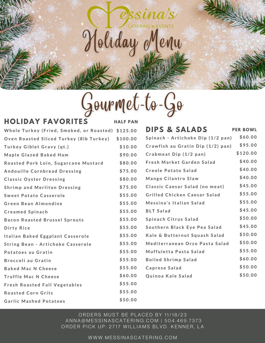 Messina's Catering tweet media