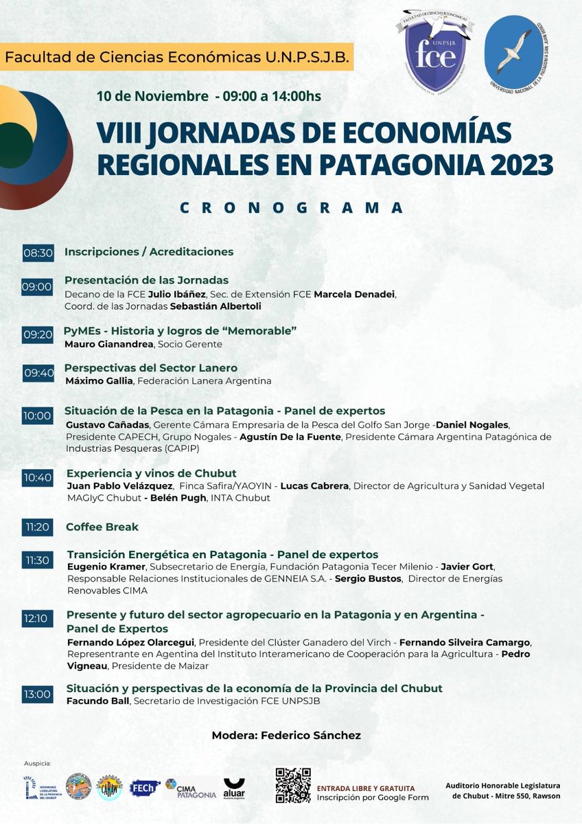 RadioChubut's tweet photo. #AhoraEnRadioChubut 📞Sebastián Albertoli 

🔺️ Coordinador de las jornadas - Profesor de la Facultad de Ciencias Económicas - Licenciado en Economía 

Nos comenta acerca de las Jornadas de Economías Regionales en Patagonia 2023.

#MuchaMuchacha https://t.co/VIAOXp530w