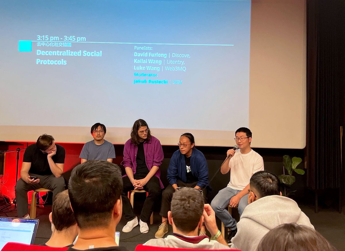 heimaNetwork's tweet photo. Kai, our CTO, had a great time sharing insights at the Decentralized Social Protocols session. 😊

Come hang out with us at #DevconnectIstanbul @hackzuzalu and experience the magic of @litentry in the beautiful city of Istanbul. 🌟✨ https://t.co/WGrBt7lNkM