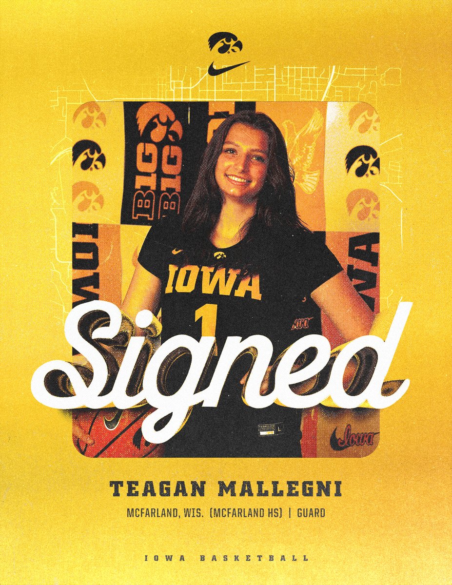 She's a Hawkeye 🤩

Welcome to the squad, <a href="/TeaganMallegni/">Teagan Mallegni</a>! 

#Hawkeyes