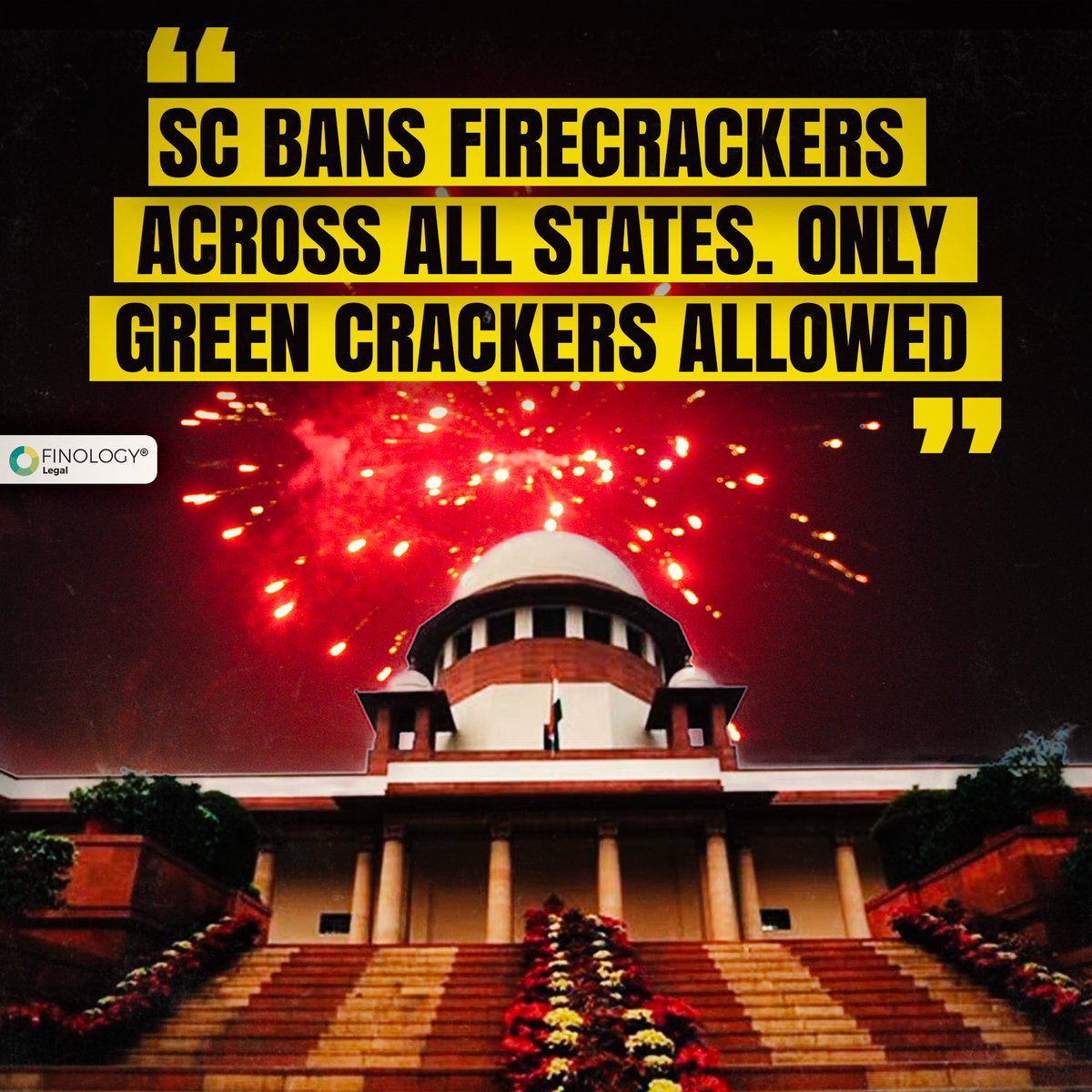 finologylegal's tweet image. Strict actions🙌

#Firecrackers #SupremeCourt #firecrackerban
