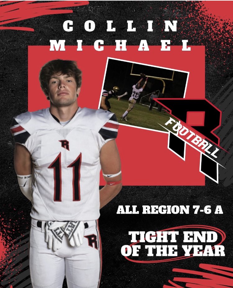 Congrats!! Collin was outstanding at receiving and blocking!! Baller