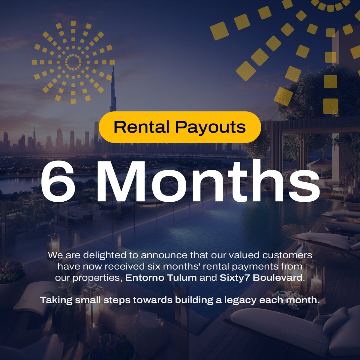 PropChainGlobal's tweet photo. And yet another month of rent has been paid out to our landlords!

We have now paid out the sixth consecutive month of rent. We are very excited to be welcoming more people to this possibility very soon. Some of our waitlist members might have even had a reach out regarding this already!