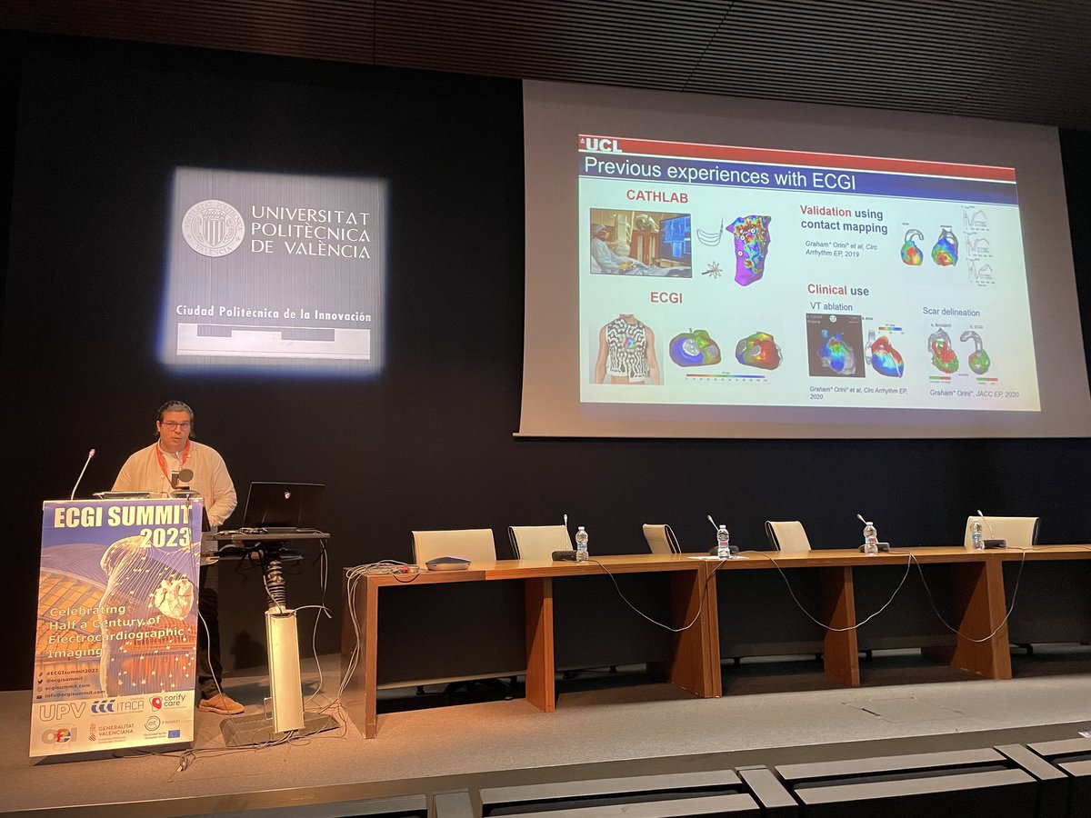 PGonzaMart's tweet image. Very glad to attend @ecgisummit in Valencia and honored to present the amaizing work done by @MRCLHA on the development of  an CMR-ECGI reusable vest!  🫀

@Matt_Webber_ @gabycaptur @drgeorgejoy @fionatchan @UCL_ICS @TheBHF