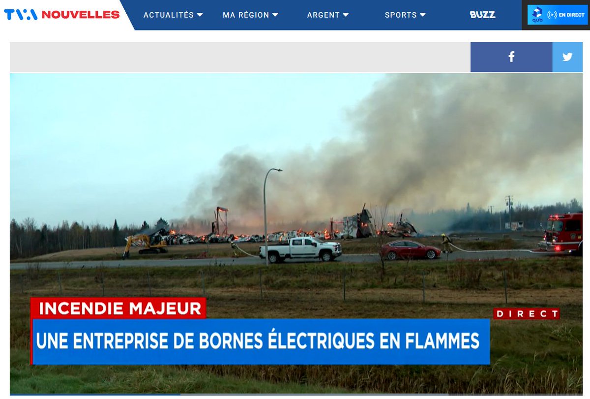 renevillemure's tweet photo. Mes pensées accompagnent les travailleurs et dirigeants de l'entreprise #Elmec qui a été victime d'un incendie, mardi, à #troisrivieres.
Courage dans cette épreuve.
#Mauricie #BlocQc https://t.co/77gTdTswIc